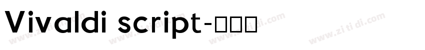 Vivaldi script字体转换